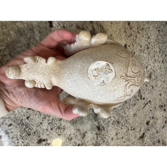 Ornate Cream Bird Figurine Scrollwork Filigree Shabby Chic Decorative Accent - Picture 5 of 7